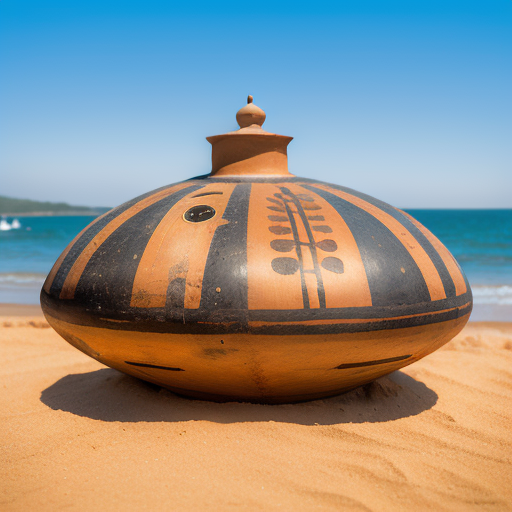 00077-2653690663-a ufo, , paintedpotterycd, no humans, high quality, masterpiece, realistic, photorealistic, long-focus, outdoors, (seaside_1.2,.png